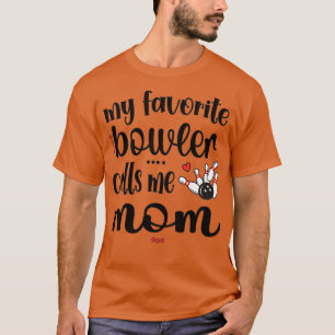 Proud Bowling mama Bowler mama van een Bowling spe T-shirt