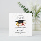 Proud Boyfriend Graduation Personalized Kaart (Staand voorkant)