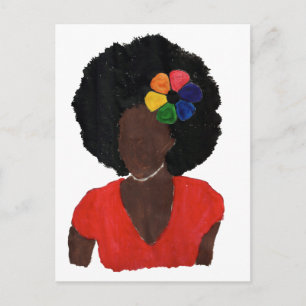 Proud Brown Lady Briefkaart