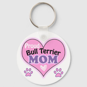 Proud Bull Terrier Mam Sleutelhanger