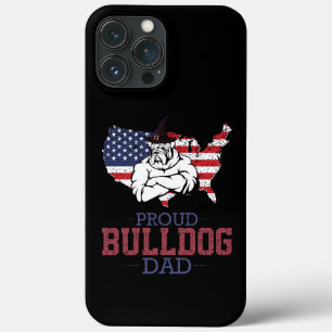 Proud Bulldog Dog Dad, Bulldog Vaderdag Gift iPhone 13 Pro Max Hoesje