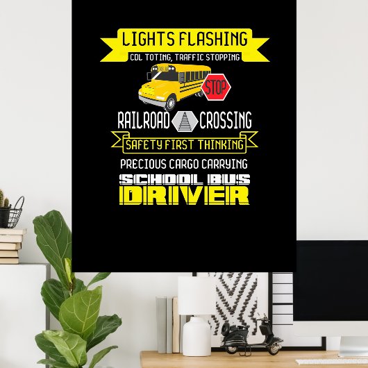 Proud Bus-stuurprogramma Poster (Thuiskantoor)