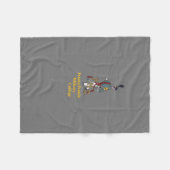 * Proud Cadet PMC Grey Fleece Blanket w/white back Deken (Voorkant (Horizontaal))