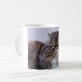 Proud Calico Persian Cat Coffee Mok (Voorkant links)