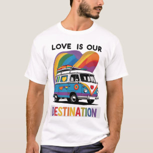 Proud Camper - T-shirt Pride RV Arc-en-ciel