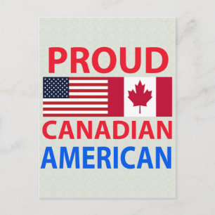 Proud Canadian American Briefkaart