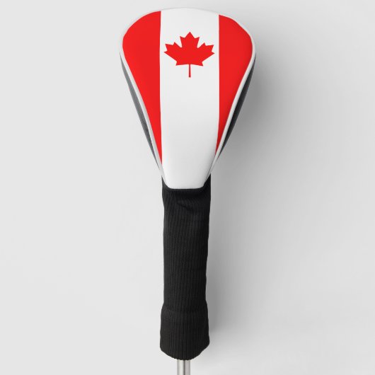 Proud Canadian Flag of Canada Maple Leaf Golfer Golfheadcover (Voorkant)