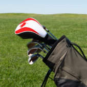 Proud Canadian Flag of Canada Maple Leaf Golfer Golfheadcover (Insitu)