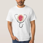 Proud Cardiologist Heartbeat T-shirt (Voorkant)