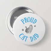 Proud Cat Dad Ronde Button 7,6 Cm (Voorkant /achterkant)
