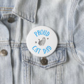 Proud Cat Dad Ronde Button 7,6 Cm (In situ)