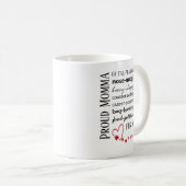 Proud Cat & Dog Momma Coffee Mug (Devant droit)