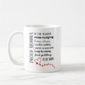 Proud Cat & Dog Momma Coffee Mug (Gauche)