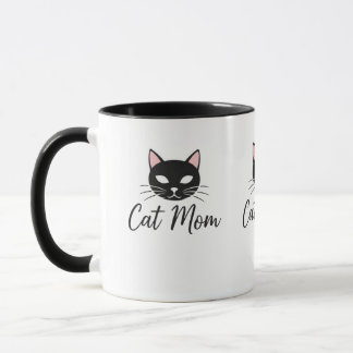 Proud Cat Mom Coffee Mug  Cute Pet Mom Gift