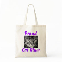 Proud Cat Mum Canvas tas