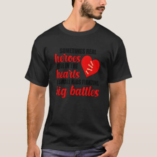 Proud CHD Warrior Congenital Heart Disease Awarene T-shirt