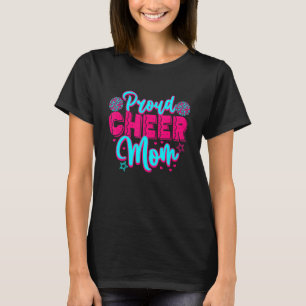 Proud Cheer Mama Cheerleidende T-shirt