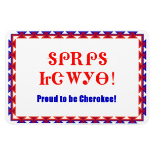 Proud Cherokee 4 x 6 Premium Flexi Magnet Magneet