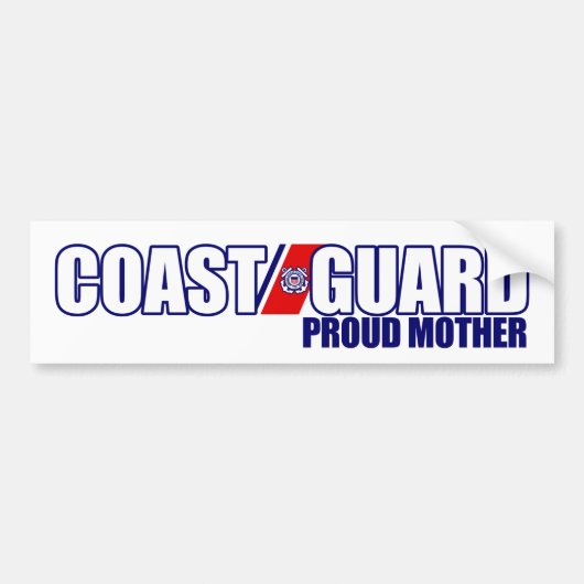 Proud Coast Guard Bumpersticker (Voorkant)
