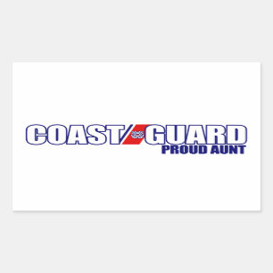 Proud Coast Guard Tunt Rechthoekige Sticker