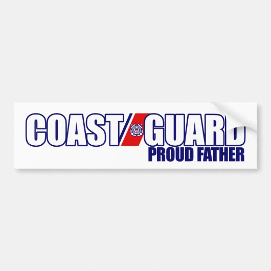 Proud Coast Guard Vader Bumpersticker (Voorkant)