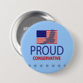 Proud Conservative Ronde Button 7,6 Cm (Voorkant /achterkant)