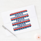 Proud Conservative Vierkante Sticker (Envelop)
