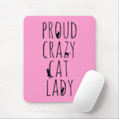 Proud Crazy Cat Lady Muismat (Met muis)