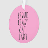 Proud Crazy Cat Lady Ornament (voorkant)