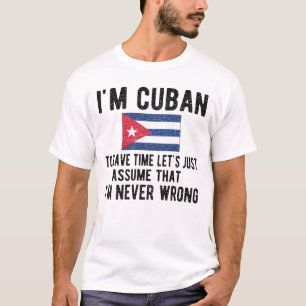 Proud Cuban Heritage Cuba Roots Cuban Flag T-shirt