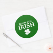 Proud Custom Dehra Dun Irish City T-shirt Ronde Sticker (Envelop)