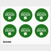 Proud Custom Dehra Dun Irish City T-shirt Ronde Sticker (Vel)