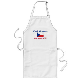 Proud Czech Grandma Lang Schort