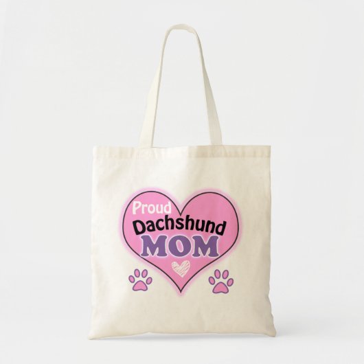 Proud Dachshund Mam Tote Bag (Voorkant)