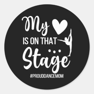 Proud Dance mam Dance moeder van een dansermoeder Ronde Sticker