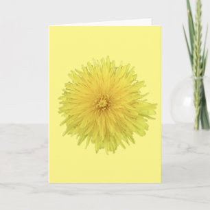 Proud Dandelion Flower - transparant. Kaart