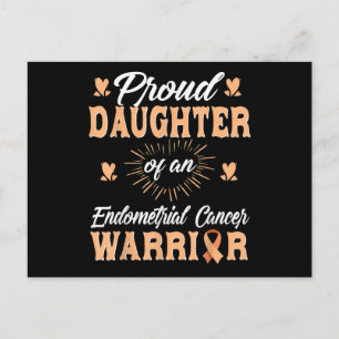 Proud Daughter Endometrial Uterine Cancer Warrior Briefkaart