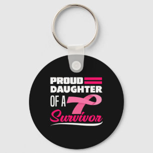 Proud Daughter of a Survivor Ma Breast Cancer Awa Sleutelhanger