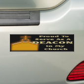 PROUD DEACON IN CHURCH BS DK BUMPERSTICKER (Op auto)