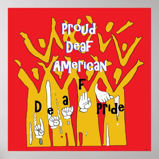 Proud Deaf American Poster (Voorkant)