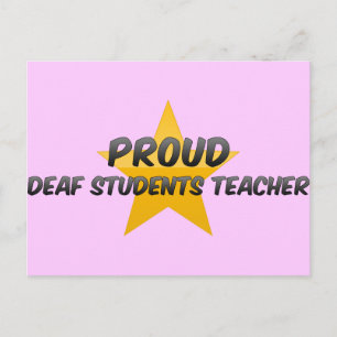 Proud Deaf Studenten leraar Briefkaart