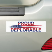 Proud Debetreurenswaardig Bumpersticker (Op auto)
