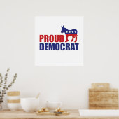Proud Democraat Donkey Poster (Keuken)