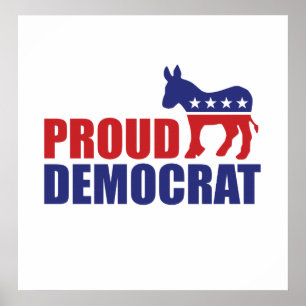Proud Democraat Donkey Poster