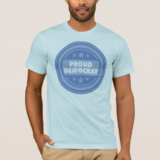Proud Democraat, Unisex Fit, Short Slaaf Blue T-sh T-shirt