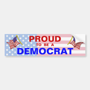 PROUD DEMOCRAT BUMPERSTICKER