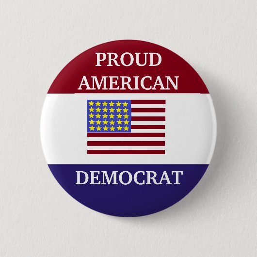 PROUD DEMOCRAT BUTTON (Voorkant)