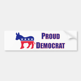 Proud-democratische Bumpersticker