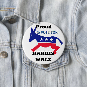 Proud-democratische Button