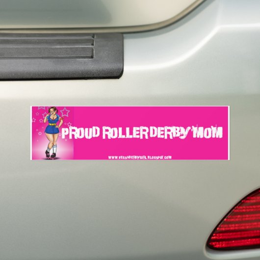 Proud Derby mama Bumpersticker (Op auto)